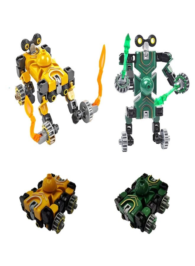 مجموعة من 3 قطع من ألعاب التململ للأطفال، لعبة تململ، روبوت بميزة الهدوء وتصميم قابل للتحويل للعب الإبداعي، جيب محمول للأطفال (قطعتان) - Image 1